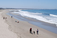 Santa Barbara beach,  Southern California campgrounds