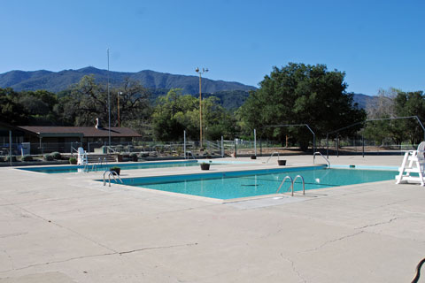 Cachuma Lake swimming pool, CA