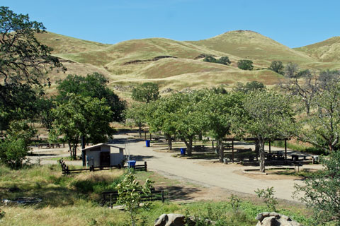 Group campground, Millerton Lake, CA