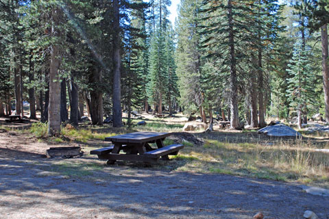 Campsite at Silver Valley Campground, Lake Alpine, CA