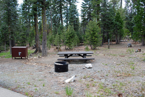 Campsite at Loon Lake Equestrian Campground, Eldorado National Forest, CA