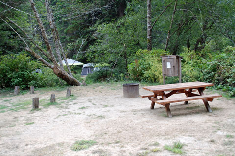 Russian Gulch State Park Campground, Mendocino coast