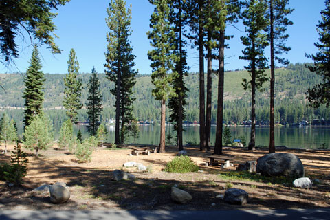 picnic site at Donner Lake, Donner Memorial State Park