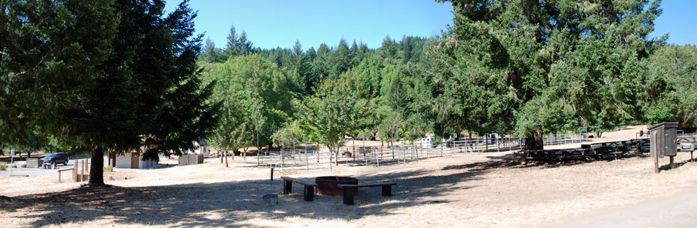 Cuneo Creek Horse Camp - Humboldt Redwoods State Park , California