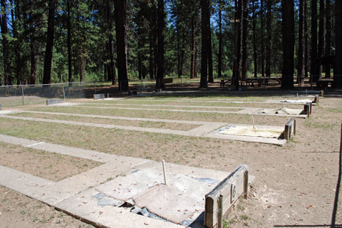 Horseshoe Pits next to Greenville Campground, Plumas National Forest