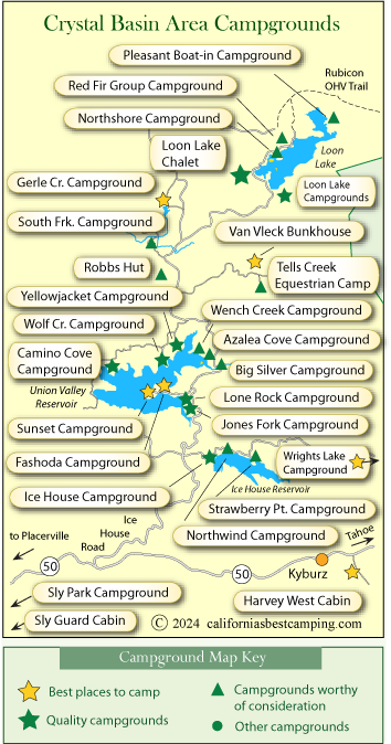 Crystal Basin Campground Map