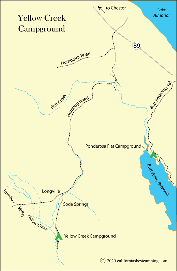 Directions to Yellow Creek Campground, Plumas County, CA