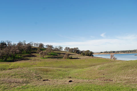 Peninsula area at Folsom Lake, CA