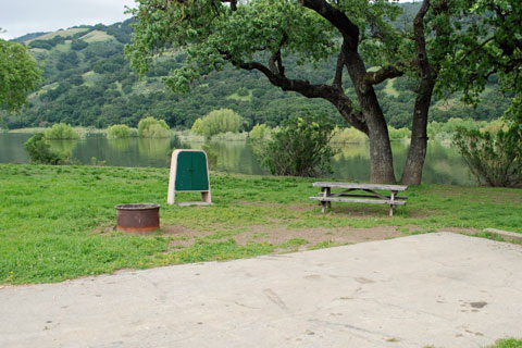 Campsite at Coyote Lake, Santa Clara County, CA