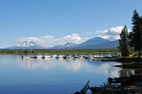 Crne Prairie Lake, Oregon.