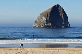 Haystack Rock,  Oregon.