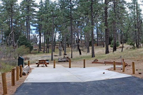 ADA campsite at Paso Picacho Campground, Cuyamaca Rancho State Park, CA