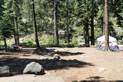Indian Springs campsite, South Yuba River, Tahoe National Forest, California