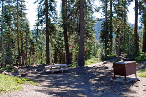 Southwest Walk-in Campground, Lassen Volcanic National Park