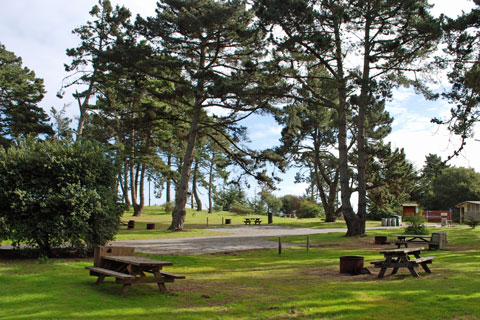 Campground at Sunset State Beach, CA