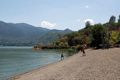 Beach at Clear Lake State Park, CA