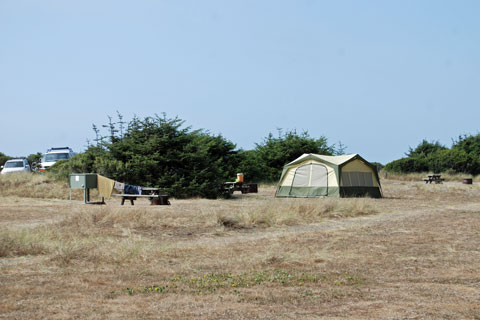 Gold Bluffs Beach Campground, Prairie Creek Redwoods State Park, CA