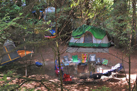 Jedediah Smith Redwoods State Park group campsite