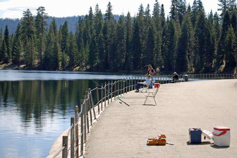 fishermen, Huntington Lake, Sierra National Forest, CA