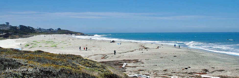 Moonstone Beach in Hearst San Simeon Sate Park, CA